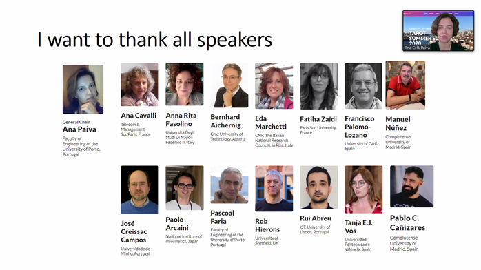 TAROT – 16th International Summer School on Training And Research On Testing