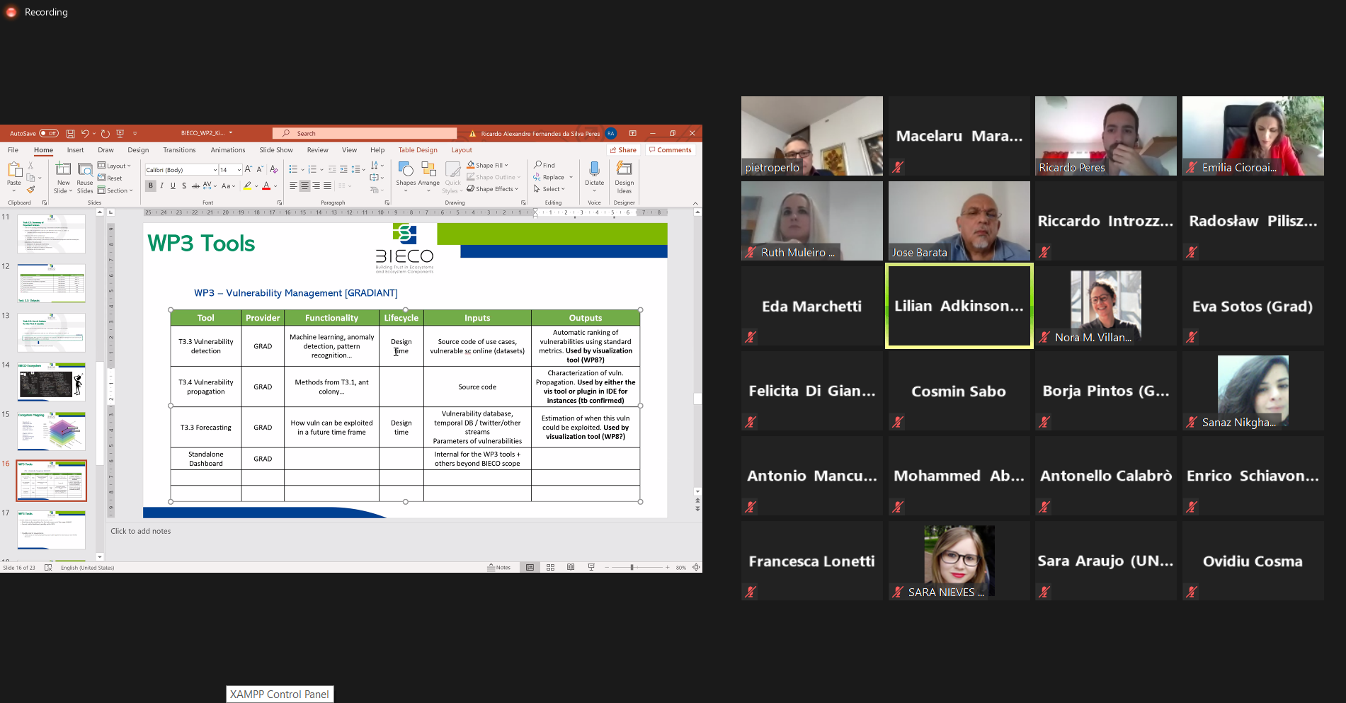 Bieco WP2 – Meeting introductiv