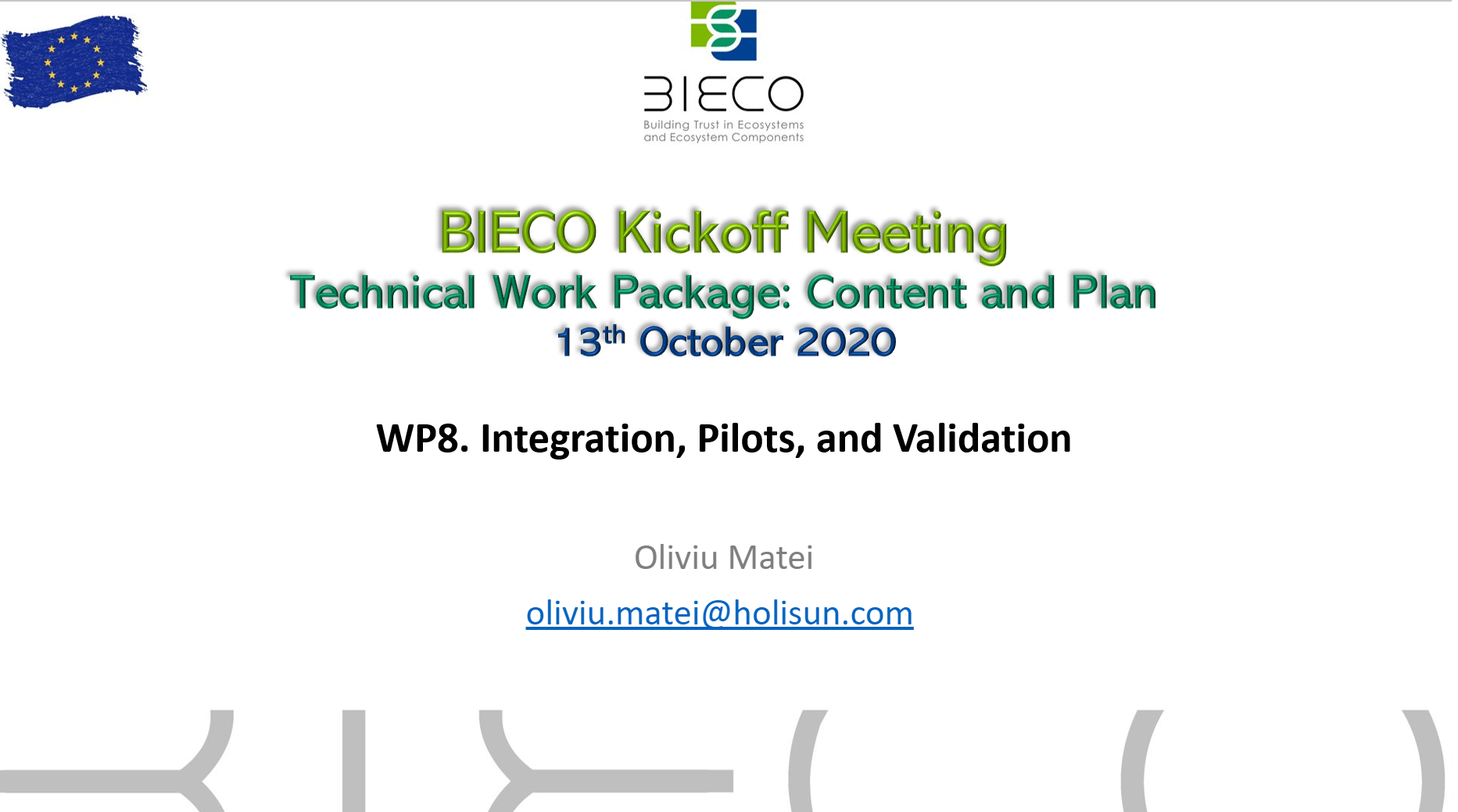 Bieco WP8 – Meeting introductiv